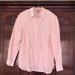 J. Jill linen striped blouse